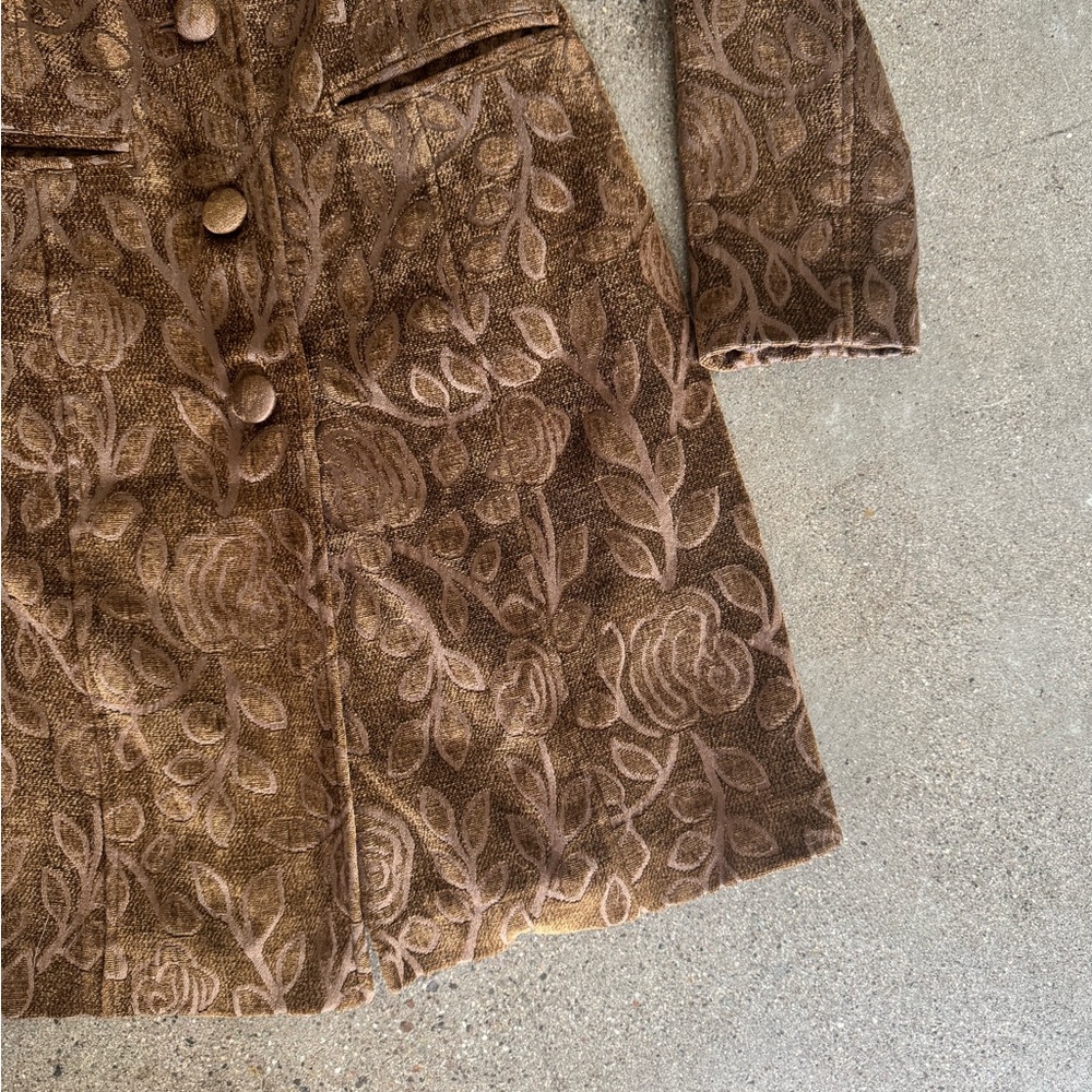 💔SOLD ON DEPOP💔 Vintage 90’s Jacquard Penny Lane Coat - Picture 4 of 6